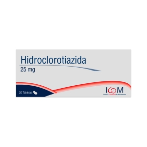 Hidroclorotiazida 25 mg 30 Tabletas Icom