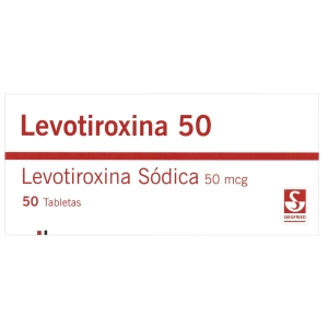 Levotiroxina 50 mcg 50 tabletas Siegfried
