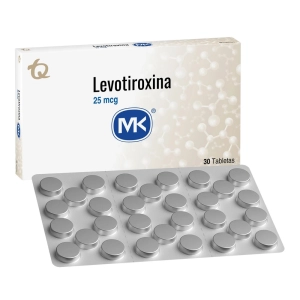 Levotiroxina 20 mcg 30 Tabletas MK