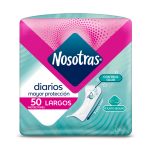 Protector Nosotras Diarios Largos 50 Unidades