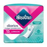 Protector Nosotras Diarios Largos 15 Unidades