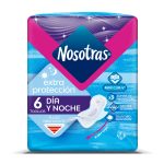 Toalla Nosotras Extra Proteccion Dia y Noche 6 Unidades