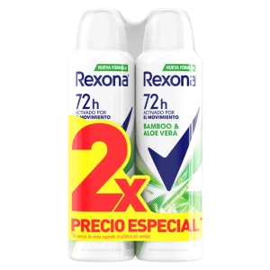 2 Desodorantes Rexona Bamboo en Spray 150 mL Oferta