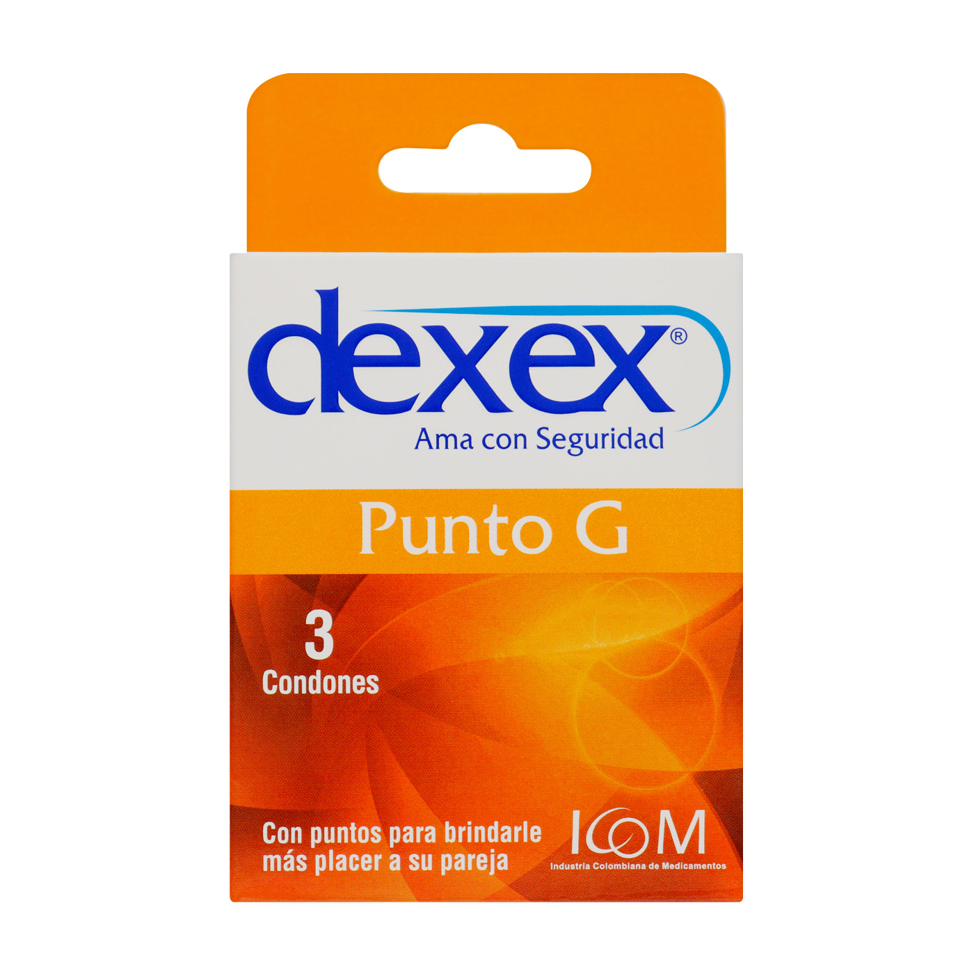 200016580_DEXEX PUNTO G 3 UND Preservativo Dexex Punto g 3 Unidades Icom - Imagen 1