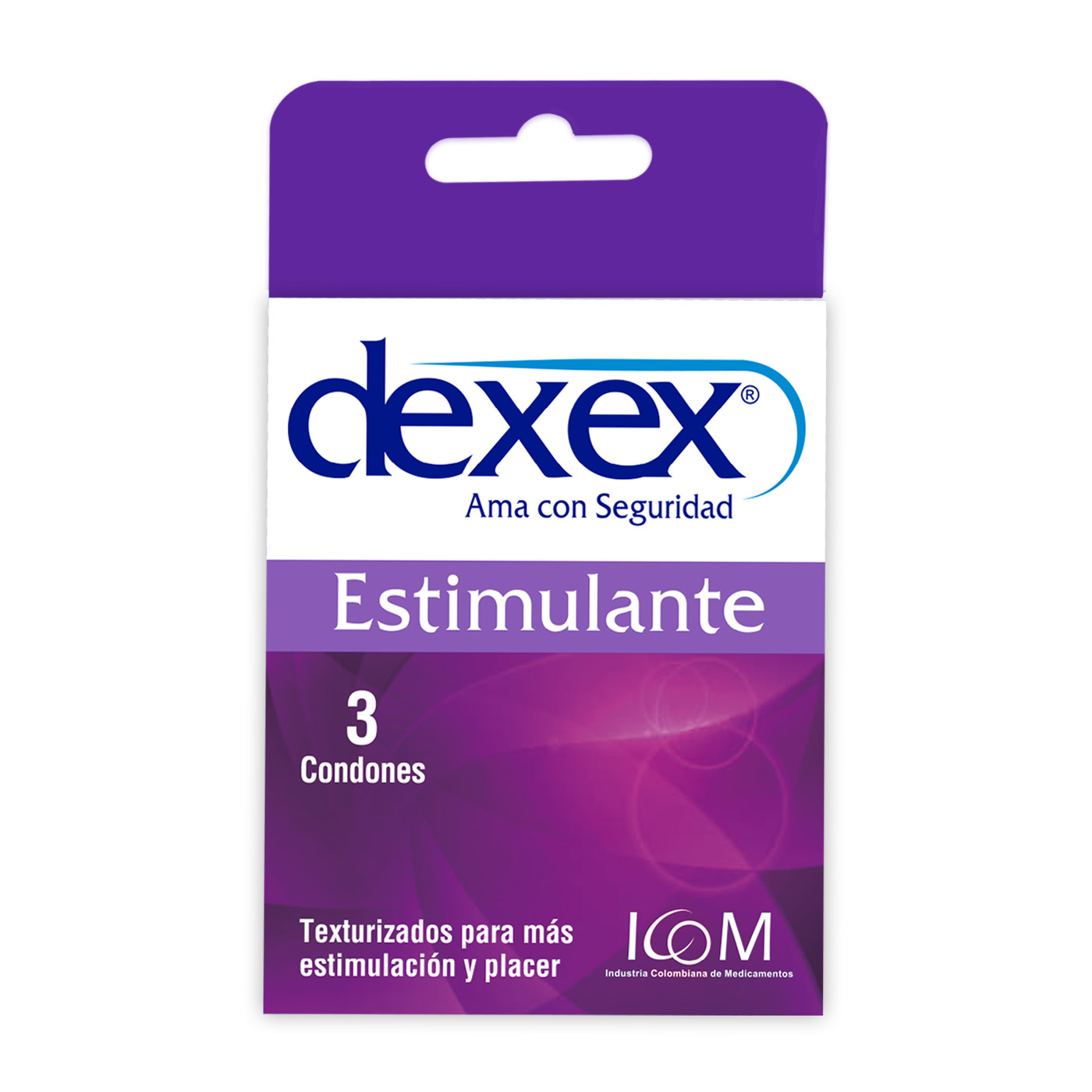 200021941_DEXEX ESTIMULANTE 3UND Preservativo Dexex Estimulante 3 Unidades Icom - Imagen 1