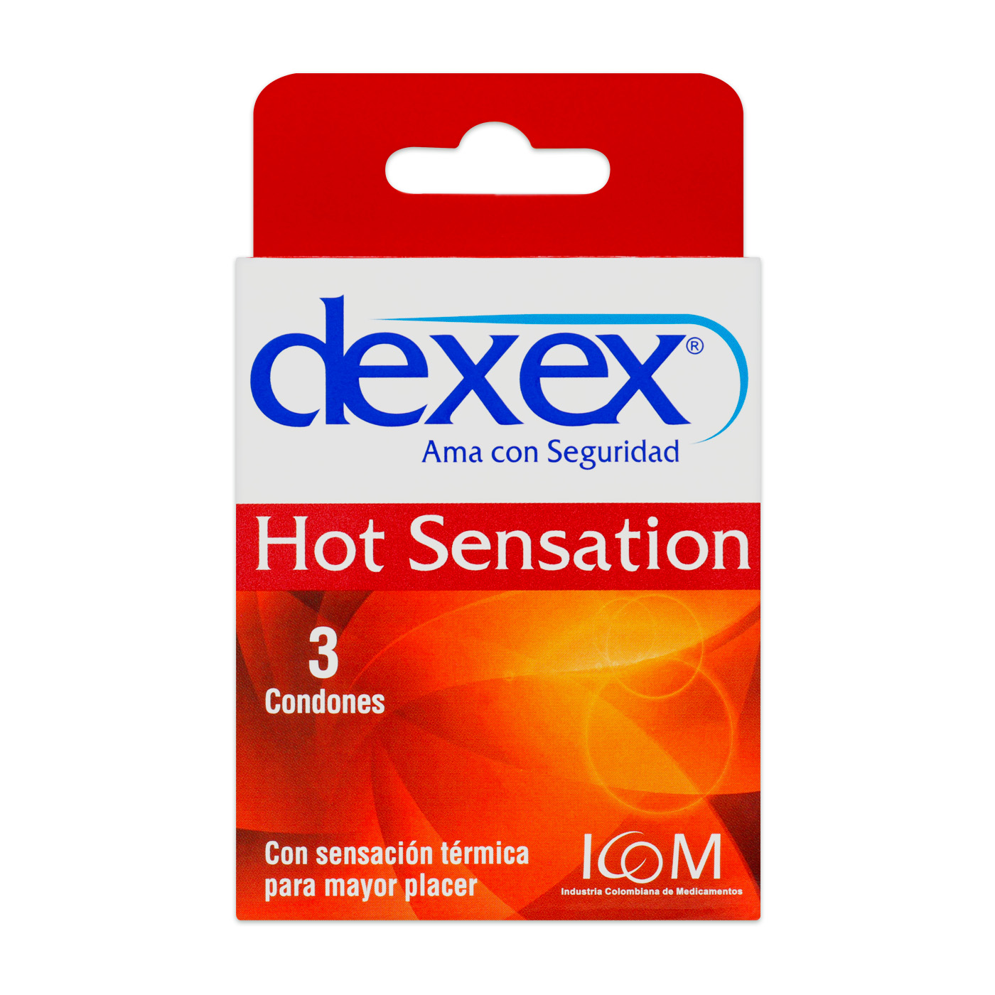 200034304_DEXEX HOT SENSATION 3UND Preservativo Dexex Hot Sensation 3 Unidades - Imagen 1