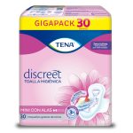 Toalla Tena Discreet Mini Alas 30 Unidades 2 Gotas