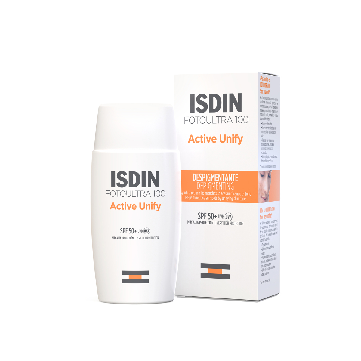 8429420160750 Fotoprotector Isdin Ultra Active Unify 50 mL - Imagen 1