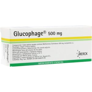 Glucophage 500 mg 30 Tabletas