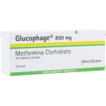 Glucophage 850 mg 30 Tabletas
