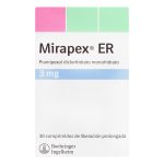 Mirapex Er 3 mg 30 Comprimidos