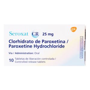 Seroxat Cr 25 mg 10 Tabletas