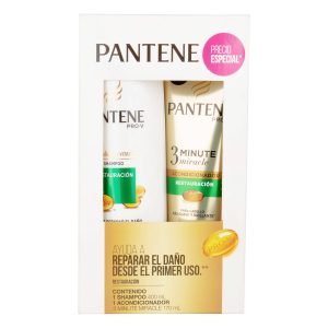 Champu Pantene Restauración 400 mL + Acondicionador 3 Minute 170 mL