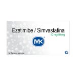 Ezetimiba 10 mg Simvastatina 40 mg 14 Tabletas