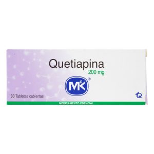 Quetiapina 200 mg 30 Tabletas MK