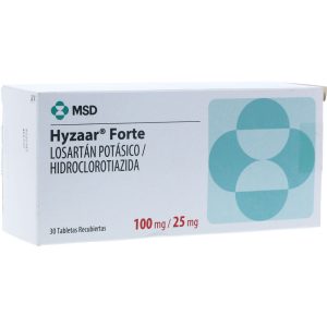 Hyzaar Forte 100/25 mg 30 Tabletas