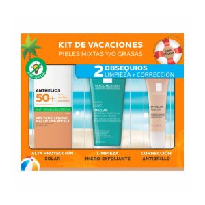 Kit Anthelios Gel-Crema Color SPF50+ Effaclar Gel + Bb Blur