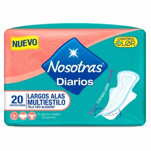 Protector Nosotras Largos con Alas Multiestilos 20 Unidades