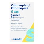 Olanzapina 5 mg 20 Tabletas