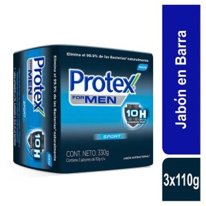 Jabón Protex For Men Sport 110 g X 3