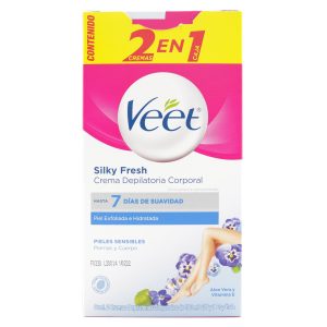 Crema Depilatoria Veet Piel Sensible 2 en 1