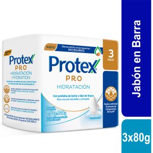 Jabón Protex Pro Hydratación 80 g 3 Unidades