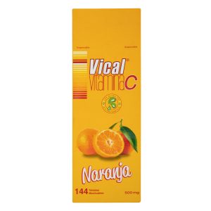 Vical Vitamina C 500 Mg Sabor Naranja 144 Tabletas