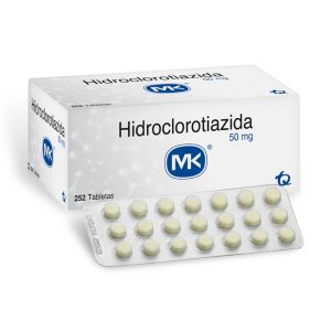Hidroclorotiazida 50 mg 252 Tabletas MK