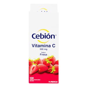 Cebion Masticable Sabor Fresa 100 Tabletas