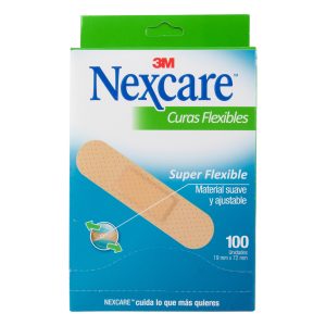 Curas Flexibles Nexcare 100 Unidades