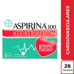 Aspirina 100 mg 28 Tabletas Bayer
