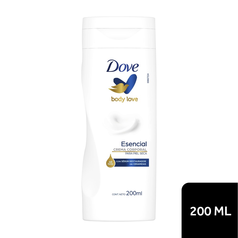 2628848 Crema Dove Body Love Nutricion Esencial 200 mL - Imagen 1