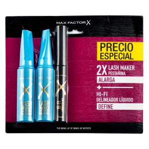 Pestañina Lash Maker Negra + Delineador Líquido