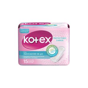 Protectores Kotex Diarios con Indicador Ph 15 Unidades