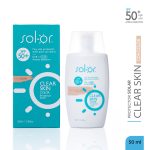 Bloqueador Sol-Or Clear Skin Color SPF 50+ 50 mL
