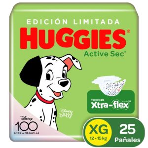 Pañal Huggies Active Sec Etapa 4 Xg 25 Unidades