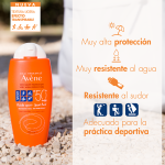 Avene Solar Fluide Sport Alta Proteccion SPF50+ 100 mL - Imagen 4