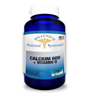 Calcium 600+Vitamina D 60 Perlas Natural Systems