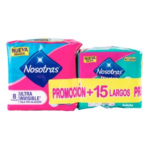 Toalla Nosotras Ultra Invisible Tela 8 Unidades