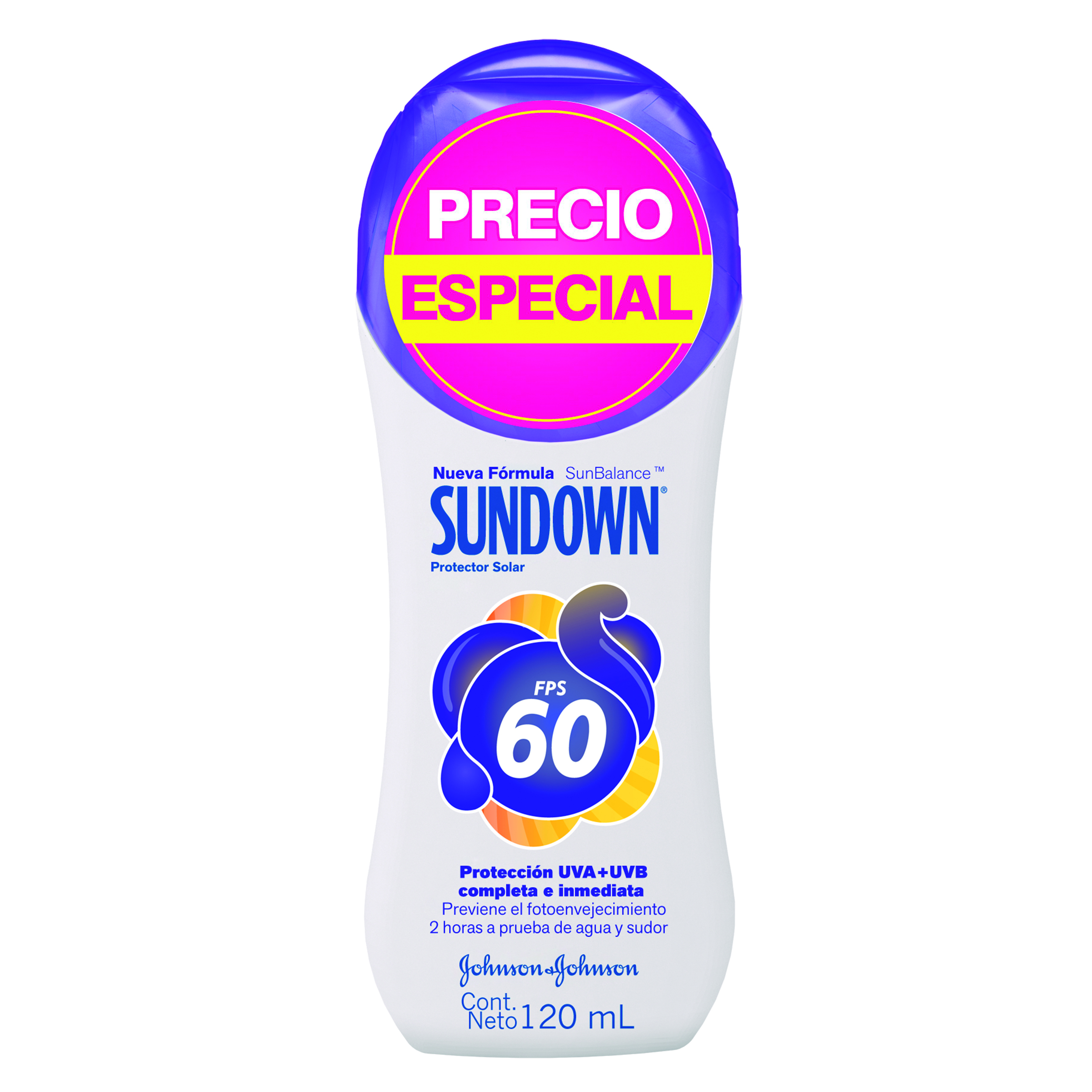 7702031963578-1-1.jpg Bloqueador Sundown Fps 60 para Adulto 120 mL - Imagen 1
