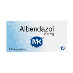 Albendazol 200 mg 2 Tabletas Recubiertas MK