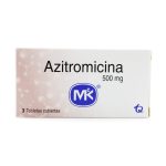 Azitromicina 500 mg 3 Tabletas MK