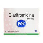 Claritromicina 500 mg 10 Tabletas MK
