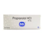 Propranolol Hcl 40mg 30 Tabletas MK
