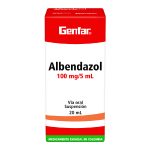 Albendazol Suspensión 20 mL Genfar