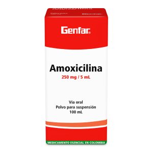 Amoxicilina 250 mg Suspensión 100 mL Genfar