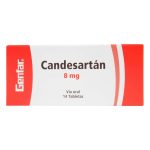 Candesartan 8 mg 14 Tabletas Genfar