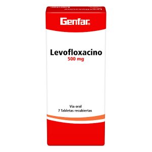 Levofloxacino 500 mg 7 Tabletas Genfar
