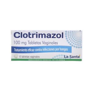 Clotrimazol 100 mg 6 Tabletas Vaginales La Sante
