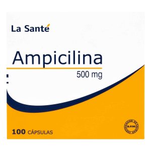 Ampicilina 500 mg 100 Cápsulas La Sante